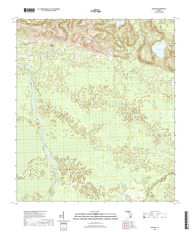 Wacissa Florida - 24k Topo Map