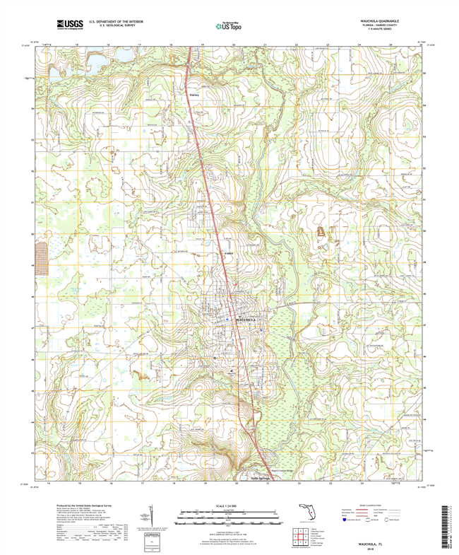 Wauchula Florida - 24k Topo Map