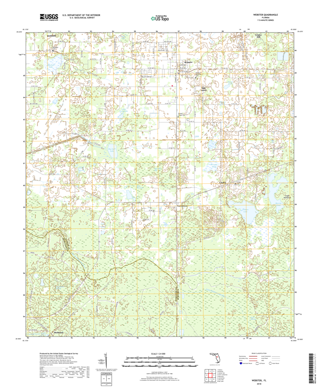 Webster Florida - 24k Topo Map