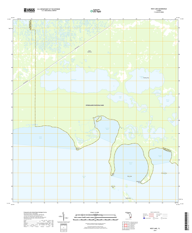 West Lake Florida - 24k Topo Map