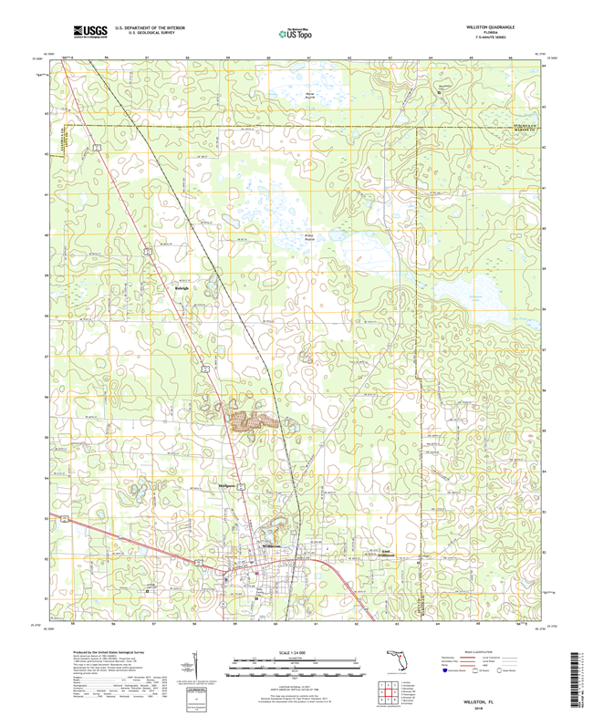 Williston Florida - 24k Topo Map