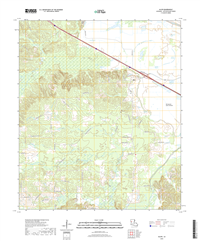 Allen Louisiana - 24k Topo Map