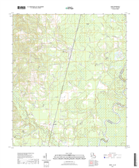 Angie Louisiana - Mississippi - 24k Topo Map