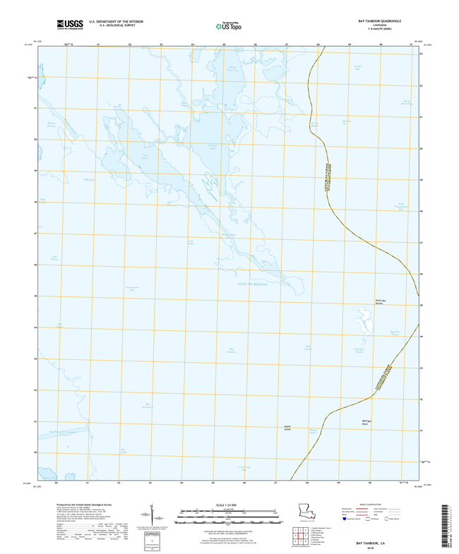 Bay Tambour Louisiana - 24k Topo Map