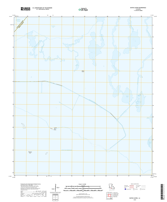 Bayou Lucien Louisiana - 24k Topo Map