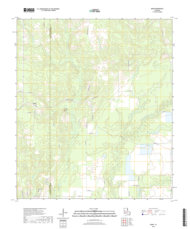 Bond Louisiana - 24k Topo Map