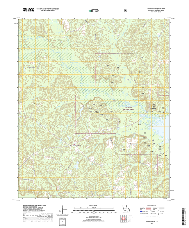 Summerfield Louisiana - 24k Topo Map