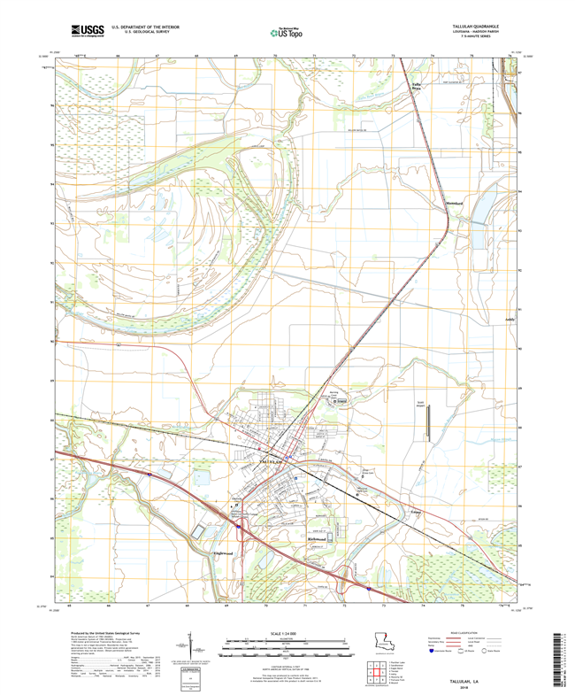 Tallulah Louisiana - 24k Topo Map