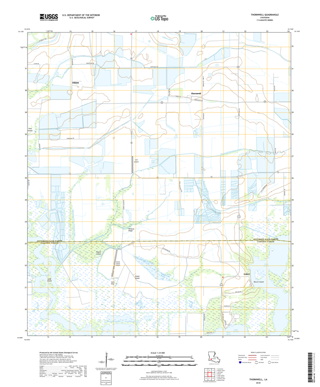 Thornwell Louisiana - 24k Topo Map