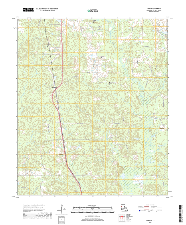 Trenton Louisiana - 24k Topo Map