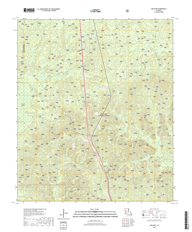 Williana Louisiana - 24k Topo Map