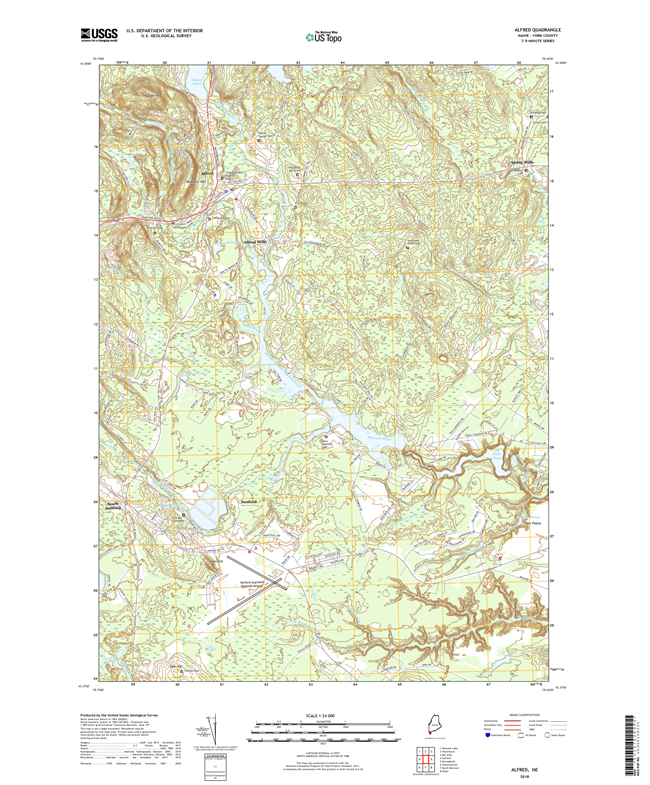 Alfred Maine - 24k Topo Map