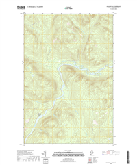 Allagash Falls Maine - 24k Topo Map