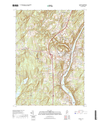 Augusta Maine - 24k Topo Map