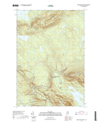 Barren Mountain West Maine - 24k Topo Map