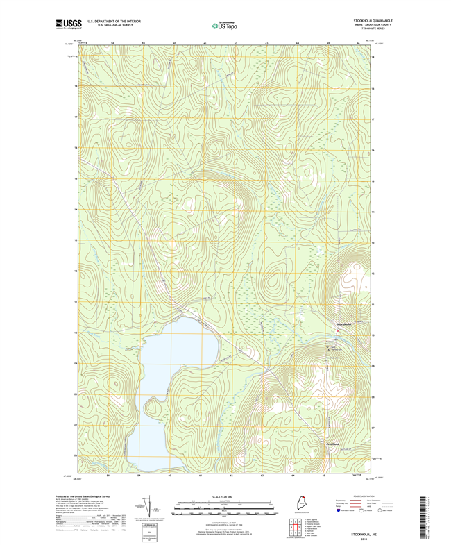 Stockholm Maine - 24k Topo Map