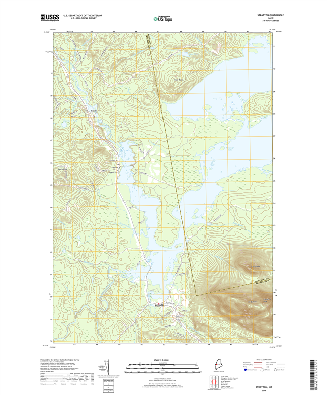Stratton Maine - 24k Topo Map