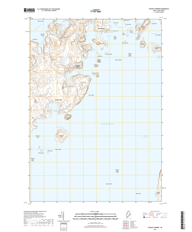 Tenants Harbor Maine - 24k Topo Map