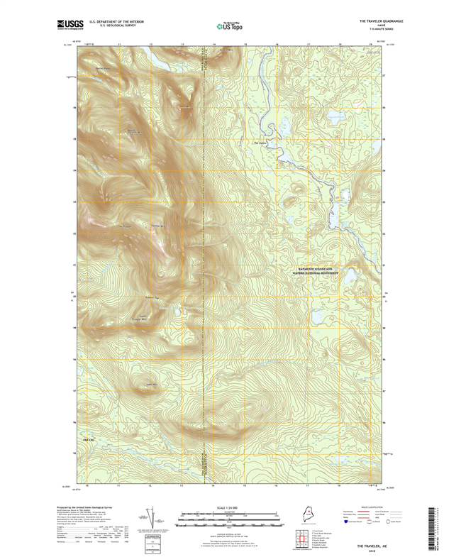 The Traveler Maine - 24k Topo Map
