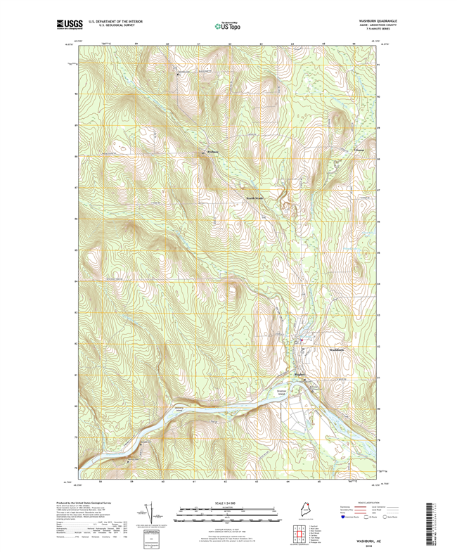 Washburn Maine - 24k Topo Map