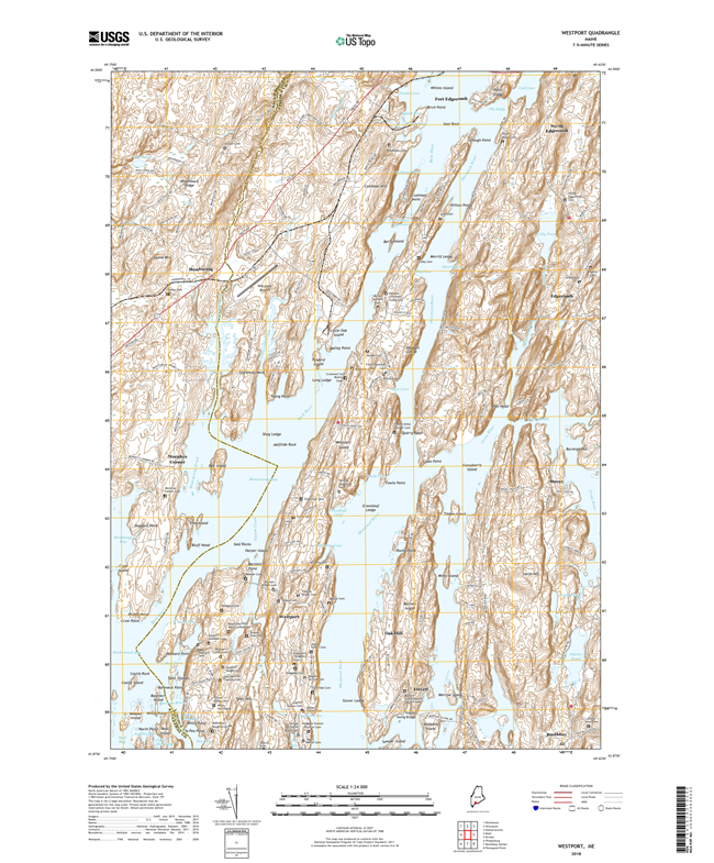 Westport Maine - 24k Topo Map