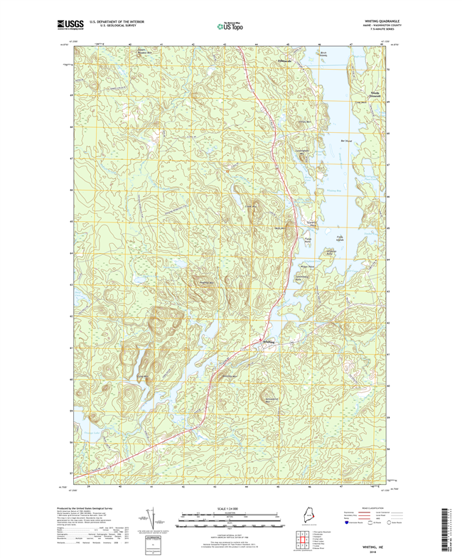 Whiting Maine - 24k Topo Map
