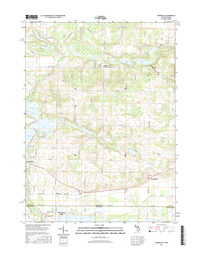 Adamsville Michigan - Indiana - 24k Topo Map