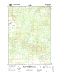 Addis Creek Michigan - 24k Topo Map