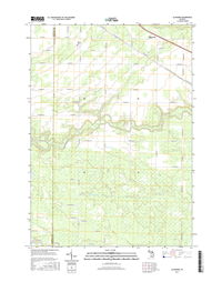 Alamando Michigan - 24k Topo Map