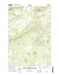 Alba Michigan - 24k Topo Map