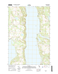 Alden Michigan - 24k Topo Map