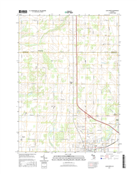 Alma North Michigan - 24k Topo Map