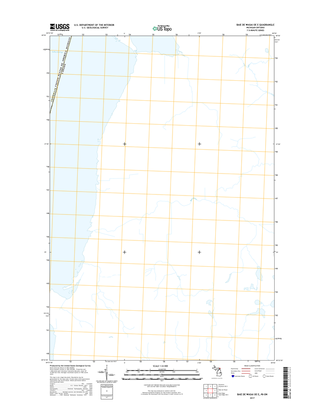 Baie de Wasai OE E Michigan - 24k Topo Map
