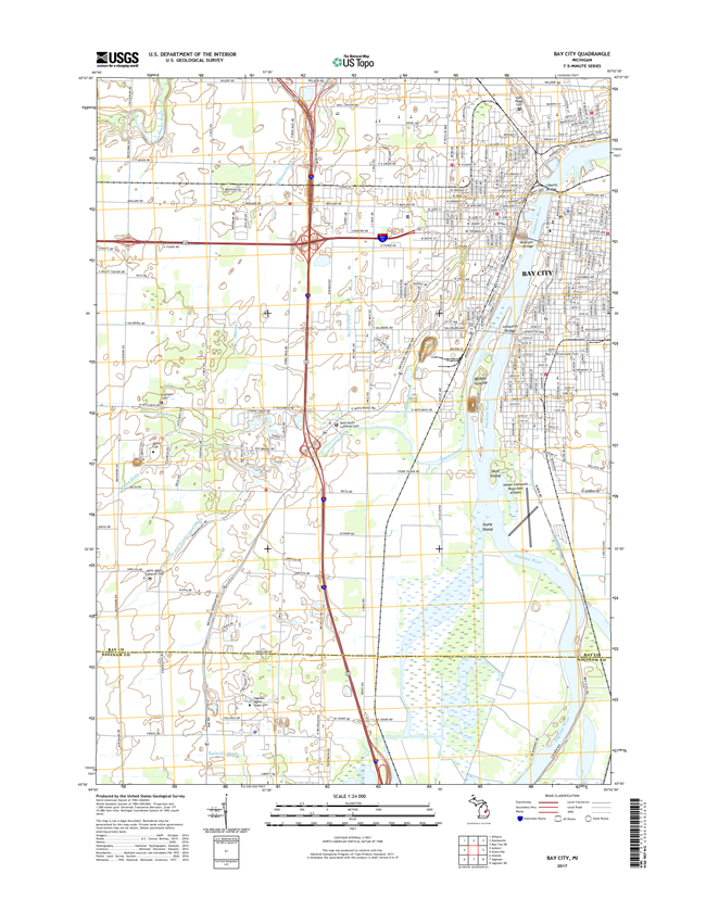 Bay City Michigan - 24k Topo Map