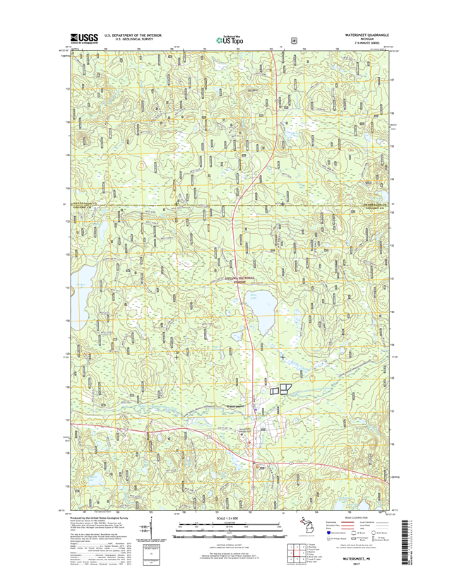 Watersmeet Michigan - 24k Topo Map