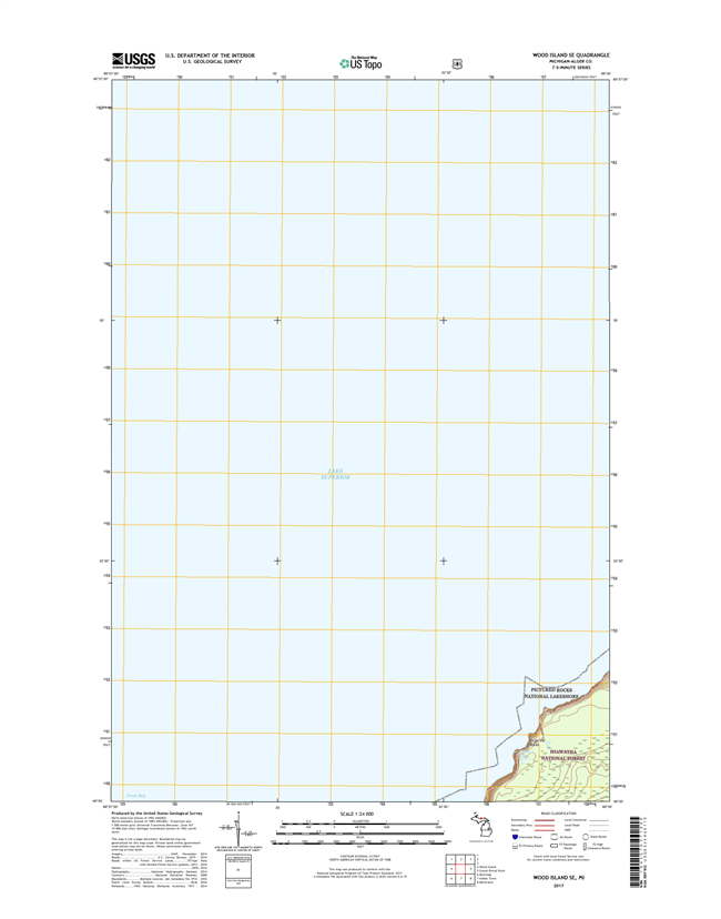 Wood Island SE Michigan - 24k Topo Map