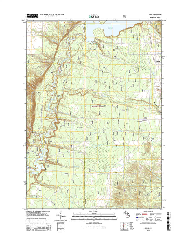 Yuma Michigan - 24k Topo Map