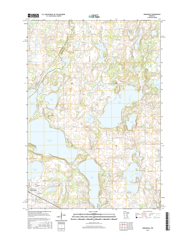 Annandale Minnesota - 24k Topo Map