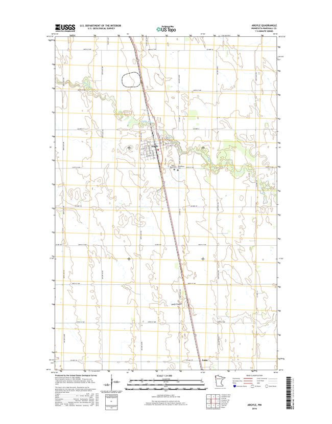 Argyle Minnesota - 24k Topo Map