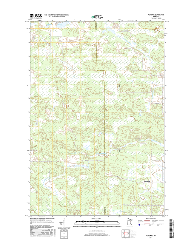 Automba Minnesota - 24k Topo Map