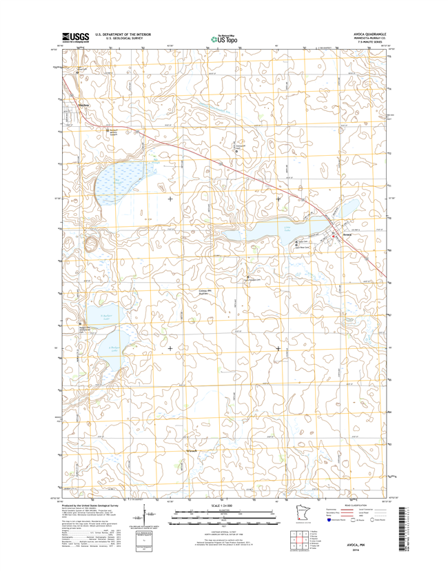 Avoca Minnesota - 24k Topo Map