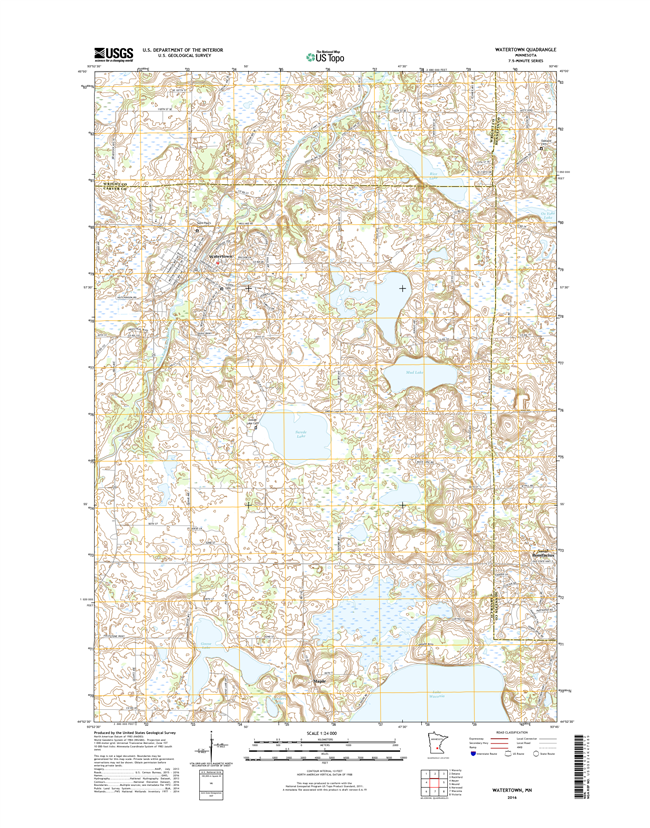 Watertown Minnesota - 24k Topo Map