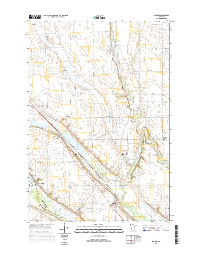 Watson Minnesota - 24k Topo Map