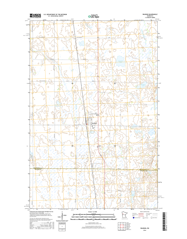 Waubun Minnesota - 24k Topo Map