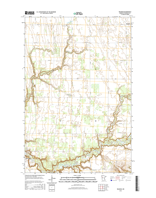 Waukon Minnesota - 24k Topo Map