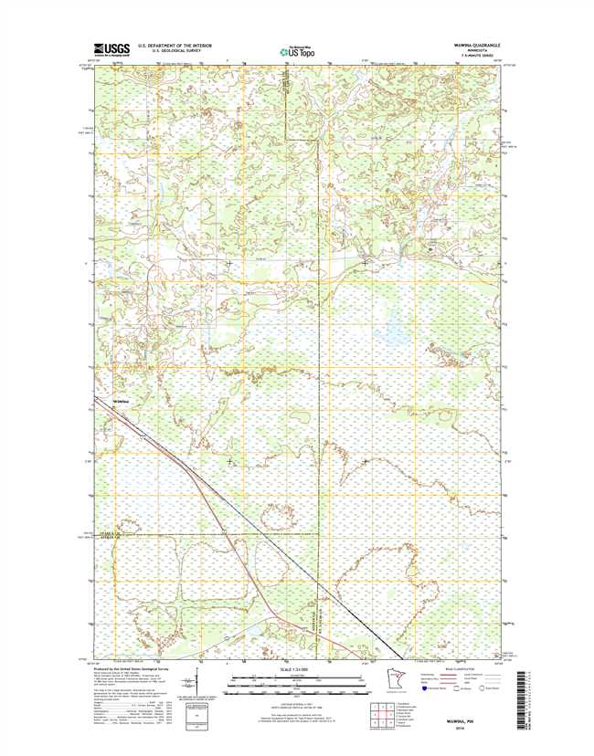 Wawina Minnesota - 24k Topo Map