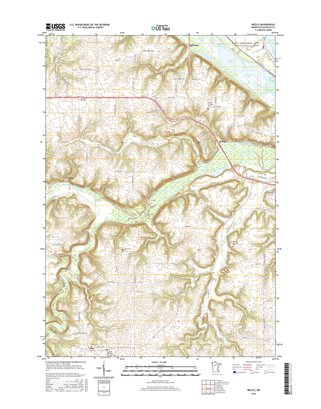 Welch Minnesota - 24k Topo Map