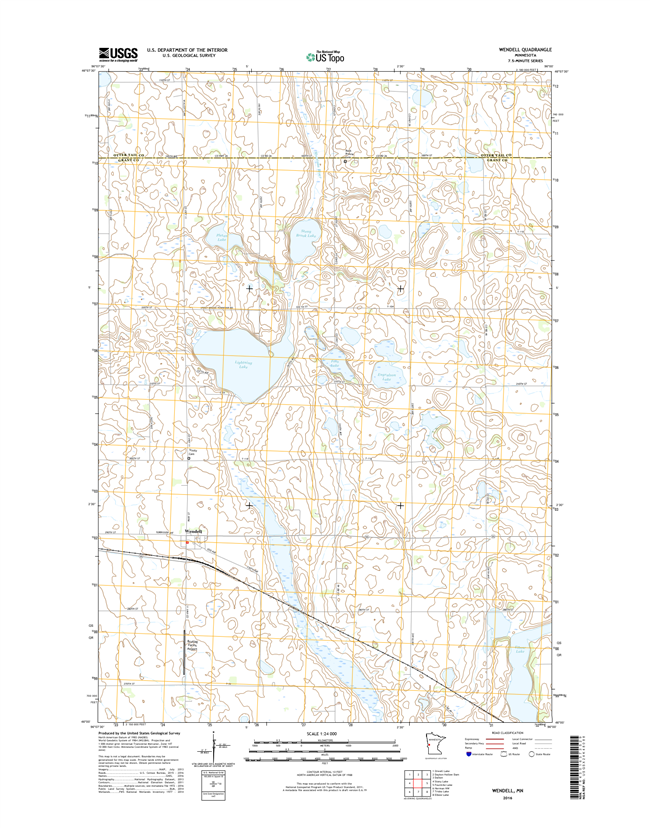 Wendell Minnesota - 24k Topo Map