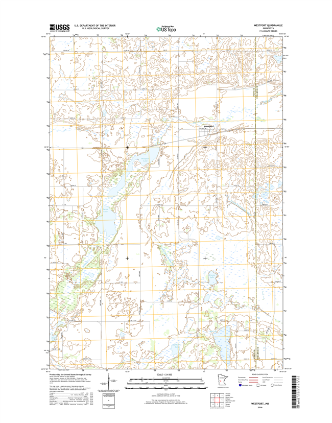 Westport Minnesota - 24k Topo Map