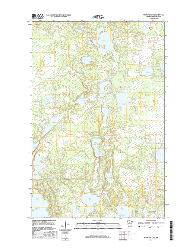 White Fish Lake Minnesota - 24k Topo Map